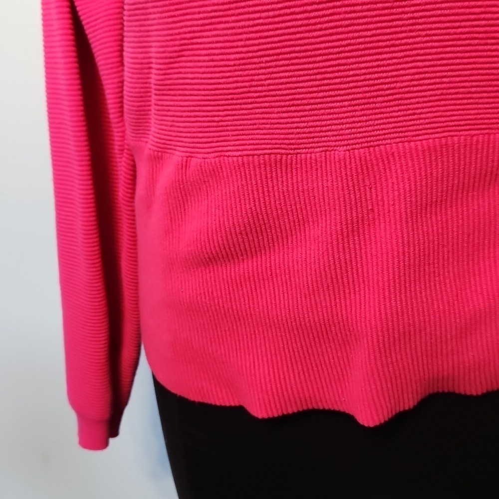 Nine West Bright Pink Ribbed Sweater - Picture 6 of 14